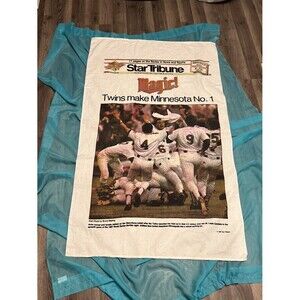 1987 twins World Series huge towel